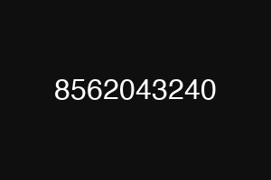 8562043240