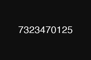 7323470125